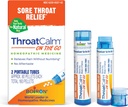 Boiron ThroatCalm On The Go Travel Essential for Relief of Sore Lroat, or Scratchy, Red or Dry Throat, and Hoarseness - 2 Count (160 Pellets)