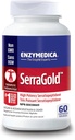 Enzymedica, SerraGold, συμπλήρωμα ενζύμων Serrapeptase υψηλής ισχύος, υποστηρίζει την αναπνευστική, καρδιακή και ανοσοποιητική λειτουργία, 60 μέτρα