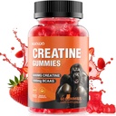 HOOLOO Creatine Gummies 5000mg Creatine Monohydrate, 1000mg BCAAs per Serving - Chewable Vegan Sugar Free Gummies, Flawry Flavour (1 Μήνας Προμήθεια)