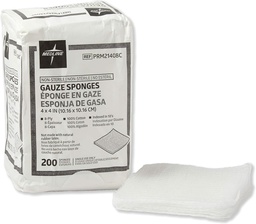 Medline Μη αποστειρωμένο βαμβάκι Υφασμένα σφουγγάρια Gauze, 8 Ply, Ιδανικό για το ντύσιμο και το καθάρισμα τραύματος, περίπτωση των 4000