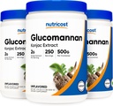 Nutricost Γλυκομαννάνη σκόνη 500G (3 φιάλες)