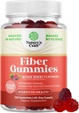 Fiber Gummies for Adults - Chicory Root Supplement with Prebiotic Support for Gut & Digestive Health - Soluble Digestion Caps for Stomach Regulation & Immune Aid - Sugar Free & Vegan - 120 Count