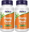 NOW Συμπληρώματα, Dong Quai (Angelica sinensis) 520 mg, Γυναικεία Υποστήριξη *, 100 κάψουλες Veg (πακέτο του 2)