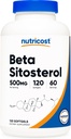 Nutricost Beta Σιτοστερόλη 120 Softgels, 500mg - Μη ΓΤΟ, συμπλήρωμα χωρίς γλουτένη, 60 εξυπηρετήσεις
