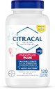 Citracal Maximum Plus, 650 mg Κιτρικό ασβέστιο, απορροφάται εύκολα και είναι εξαιρετικά διαλυτό με 25 mcg (1000 IU) Βιταμίνη D3, Υποστήριξη για την Υγεία των Οστών, Συμπλήρωμα ασβεστίου για ηλικίες 12+, 120 Count (Packaging May Vary)