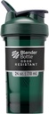 BlenderBottle Shaker Bottle Pro Series Perfect for Protein Shakes and Pre Workout, 24-Ounce, Green