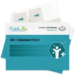 PatchAid D3/Calcium Topical Patch 30-Day Supply (Pack of 2)