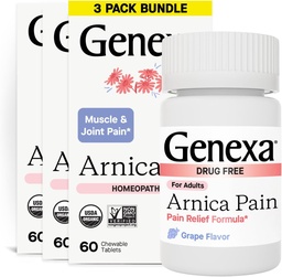 Genexa Arnica Tablets for Pain Relief Formula 