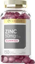 Carlyle Zinc 50mg Gummies | 150 Count | Vegan, Non-GMO and Gluten Free Formula | Zinc Citrate Dietary Supplement