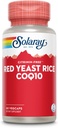 SOLARAY Red Yeast Rice Plus CoQ-10 & No-Flush Niacin Vitamin B-3, Υγιής Καρδιά & Καρδιαγγειακή Υποστήριξη, Μηradiδιενεργό & Citrinin Δωρεάν, 60 ημέρες εγγύηση επιστροφής χρημάτων, 60 υπηρεσίες, 60 VegCaps