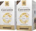 Solgar Full Spectrum Curcumin - 60 LiCaps, Συσκευασία των 2 - Superior Απορρόφηση - Εγκεφαλική, Κοινή & Ανοσολογική Υγεία - Μη-GMO, Vegan, Χωρίς Γλουτένη, Χωρίς Γαλακτοκομικά - 120 Σύνολο Μερίδες