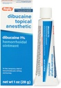 Rugby Dibucaine Topic Anesthetic 1% Αιμορροΐδη - Κρέμα ανακούφισης πόνου για φαγούρα και κάψιμο, Θεραπεία αιμορροΐδων, Anti Itch Cream 1 Oz (1 Pack)