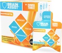 Cover Three Brain Assist Brain Supplement, Nutritional Focus Supplement with Curcumin, Uridine, Orange Slice Liquid Brain Support Formula, High Performance Memory Supplements