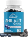 Shilajit Gummies, Blueberry Flavor, εκχύλισμα Ιμαλαΐων, εργαστήριο δοκιμαστεί, μη-GMO, γλουτένη δωρεάν, Vegan φιλικό, Mess-free εναλλακτική λύση στη ρητίνη, απλή προσθήκη στην καθημερινή ρουτίνα, 60 Vegan Gummies