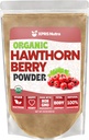 XPRS Nutra Organic Hawthorn Berry Powder - Premium USDA Organic Hawthorne Berry Powder για καρδιοαγγειακή υποστήριξη - Vegan Friendly Hearth Health Supplement (16 Ουγγιά)