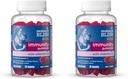 Μαμάς Bliss Kids Elderberry Gummies, Υποστηρίζει την ασυλία με μαύρο Elderberry, ψευδάργυρο & βιταμίνη C, Gluten Free & Vegan, Ηλικία 2 ετών+ (60 κόμης) (πακέτο των 2)