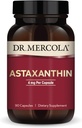 Dr. Mercola Organic Astaxanthin - 4 mg Astaxanthin - Powerful Antioxidant Support - Organic Microalgae Extract - Non-GMO, Gluten-Free & Soy-Free - 90 Capsules (90 Servings)