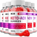 (5 Pack) Ace Keto ACV Gummies - Σύνθετη Formula Ace Keto Plus ACV Gummies Apple Cider Vinegar Ace ACV, Διαχείριση βάρους, Συμπλήρωμα διατροφής Κριτικές Άνδρες (300 Gummies)