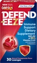 Defend-EEZE Immune Support Dietary Supplement Lozenges, 100% Daily Value of Zinc, Vitamins C & D per Dose, with Echinacea & Elderberry, Pomegranate Flavor, 30 Lozenges