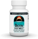 Source Naturals Biotin Fast Litt, Hair Skin and Nail Support*, 10.000 mg - 60 Fast Litt Tablets