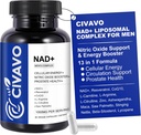 NAD+ Συμπλήρωμα για άνδρες 1000mg, NAD+ με ρεσβερατρόλη, CoQ10, L-Citrulline & Maca Root – Κυτταρική ενέργεια, Υγιεινή υποστήριξη γήρανσης, Αντιοξειδωτικό, Nitric Oxide Prostate Υγεία για άνδρες – 60 κάψουλες
