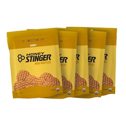 Μέλι Stinger Βιολογικό Mini Waffles Μέλι, Ενέργεια Stroopwafel για την άσκηση, αντοχή και απόδοση, Αθλητική Διατροφή για το σπίτι & Γυμναστήριο, Προ και Post προπόνηση, 5 Τσάντες, 26.5 Ουγγιά