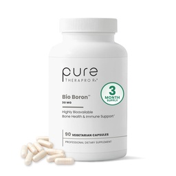 Pure TheraPro Rx Bio Boron, 30mg/Capsule, 90 κάψουλες, Bororganic Glycine Boron Συμπληρώματα για άνδρες & γυναίκες, Vegan Mineral Συμπληρώματα για τα οστά, Καρδιαγγειακή λειτουργία & Ανοσία Υποστήριξη