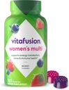 Vitafusion Women Multivitamin Gummies, Berry Flavored Daily Vitamins for Women with Vitamins A, C, D, E, B-6 και B-12, 150 Count, 75 Day Supply, 150 Count