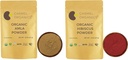 Combo Organic Amla Fruit Powder & Hibiscus Petals Powder (8 Ουγγιά Κάθε) 