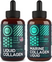 WILD FUEL Marine Liquid Collagen και Liquid Collagen με Biotin Enhanced Collagen Bundle