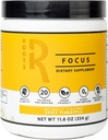 Διατροφή Ασημένιο Αστέρι, Roots Focus Nootropic Brain Supplement - Πικάντικη Ανανάς, Blend of Lion's Mane, Cordyceps, & Reishi Λειτουργικά Μανιτάρια + Extended-Release Caffeine, 50 Servings