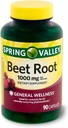 Spring Health Valley Beet Root Dietary Supplement, 1000 mg, 90 Count + Your Vitamin Guide©