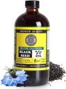 Pure Black Seed Oil - 100% Pure Nigella Sativa - Ψυχρό Πιέζεται - Vegan - Μη ΓΤΟ - 16 oz - σε Γυάλινο Μπουκάλι - Βότανο από τη Φύση