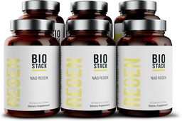 BIOSTACK NAD Regen - Προηγμένη NAD+ Συμπλήρωμα με NAD3, Yüth Spermidine, Resveratrol, Niacinamide 