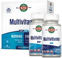 KAL Multivitamin AM/PM, 2-σε-1 Γυναικεία και Mens Multivitamins Συμπληρώματα, Turmeric, Tart Cherry, Organic Matcha και Spirulina για ανοσοποιητική και κυτταρική υποστήριξη, χωρίς γλουτένη, 30 Σερβιέτες, 120 δισκία