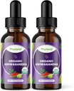 Phytoral Organic Ashwagandha Liquid Drops for Adults - Poent Liquid Ashwagandha Root Extract for Energy and Mood Support - Βάμμα Vegan Non-GMO Γλουτένη & Αλκοόλ-ελεύθερο (240 εξυπηρετούν)