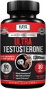 Kaya Naturals Ultra Testosterone - Ανδρικό Testosterone Booster με Tongkat Ali, Horny Goat Weed, Tribulus - Φυσικό συμπλήρωμα προπόνησης για την ενέργεια, Stamina, και δύναμη Booster - 90 Count