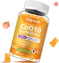 Χωρίς ζάχαρη CoQ10 Gummies, Plus Omega-3, βιταμίνη Β3 και ψευδάργυρος, μαγνήσιο, 5X υψηλής απορρόφησης συμπολυμερές Q10, q10 Boost Cellular Energy, ισχυρό αντιοξειδωτικό & εγκέφαλο, Flaάκινο Γεύση, 60 κοχ