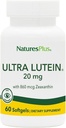 NaturesPlus Ultra Lutein 20 mg - 60 Softgels - Διατροφική Υποστήριξη για Υγιή Λειτουργία Μάτι - 60 Υπηρεσίες