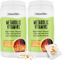 NaturalSlim Μεταβολικές Βιταμίνες - Συνδυασμός Υψηλής Ισχύος Πολυβιταμίνες, Ορυκτά, B Complex, Msm, & Digestive Συμπληρώματα Φόρμουλας για άνδρες & γυναίκες - Ενέργεια & Μεταβολισμός Υποστήριξη - 2 Pack
