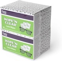 Felds Lens Wipes, Wipe 'N Clear, 150 Count, Pre-Moisted, Streak-Free, Safe for Glasses, Sunglasses, Gentle Cleaning, Clear Vision, Individually Wrapped for Travel & Convention, Made in the USA