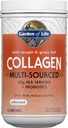 Garden of Life Marine & Grass-Fed Collagen Peptides Peptides Powder Supplement (Type I, III) with Probiotics & BCAAs for Mobility, Joint Health, Hair, Skin & Nails - Unflavored, 20g per Serving, 12 Servings