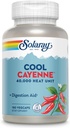 SOLARAY Cool Cayenne Pepper 40.000 HU, κάψουλες πιπεριού Cayenne, βοήθημα πέψης, Bio-Cool Process, Lab Επαληθευμένο, 60 ημερών εγγύηση επιστροφής χρημάτων, 90 εξυπηρετούν, 180 VegCaps