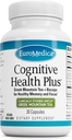EuroMedica Γνωστική Υγεία Plus - Healthy Brain Supplement to Support Focus & Memory - Μη ΓΤΟ & Vegan Supplement with Greek Mountain Tea & Botanicals - 30 Κάψουλες (30 Σερβιέτες)