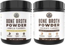 Left Coast Performance Vanilla Broth Protein Powder, 16oz + Chocolate Broth Protein Powder 16oz