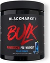 BLACKMARKET χύμα προ προπόνηση - Preworkout Ενεργειακό ποτό για τους άνδρες 30 Σερβίρει - Pre-Workout πόσιμο σκόνη με Creatine (Blue Razz)