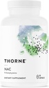 THORNE - NAC - N-Ακετυλοκυστεΐνη - 500mg - Υποστηρίζει την αναπνευστική υγεία & την ανοσοποιητική λειτουργία - Προάγει το ήπαρ και το νεφρό Detox * - Γλουτένη, γαλακτοκομικά & χωρίς σόγια - 90 Σερβιέτες