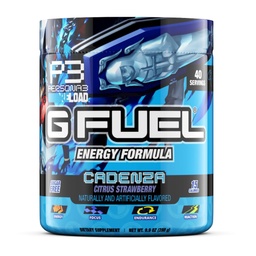G Καύσιμα Cadenza Energy Drink Powder, Pre Workout Caffeine Mix for Gaming, Sugar Free Focus Amino, Βιταμίνη + Αντιοξειδωτικά, 9.9oz (Κίτρο Φράουλα, 40 Σερβιέτες)