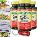 Choice Bundle Spring Valley Rapid-Release CoQ10 Coenzyme Q10 100 mg Softgels 120 CT 3 pk (360 Σύνολο) + Vitamin Guide & Pill Container (5 αντικείμενα)!