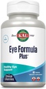 KAL Eye Formula Plus, Eye Care and Vision Συμπληρώματα για Ενήλικες, με Eye Vitamins Λουτεΐνη και Ζεαξανθίνη, Plus Bilberry Extract, Goji και Blueberry Extract, 60- Ημέρες Εγγύηση, 15 Μερίδες, 60 δισκία